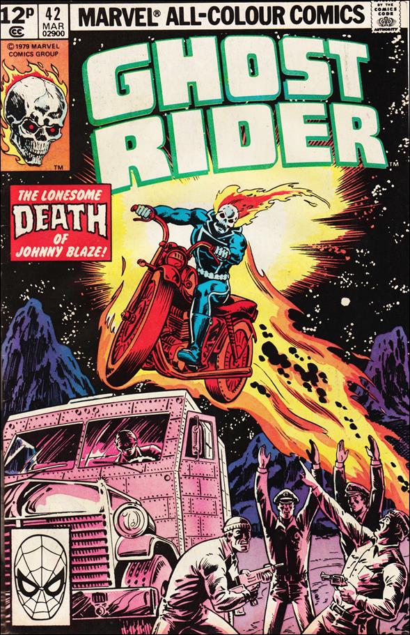 Ghost Rider (1973) issue 42-B UK Price Cover