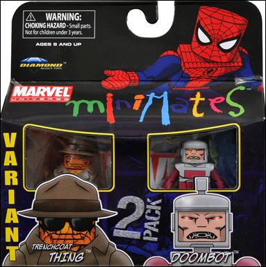 Marvel Minimates figure 107-B Trenchcoat Thing and Doombot