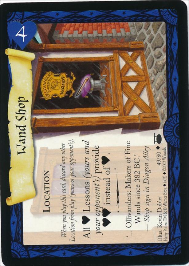 Harry Potter: Diagon Alley (Base Set) card 49 Wand Shop