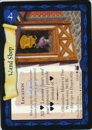 Harry Potter: Diagon Alley (Base Set) card 49 Wand Shop
