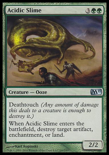 Magic the Gathering: 2011 Core Set (Base Set) card 161 Acidic Slime