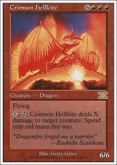 Magic the Gathering: 6th Edition (Base Set) card 172 Crimson Hellkite