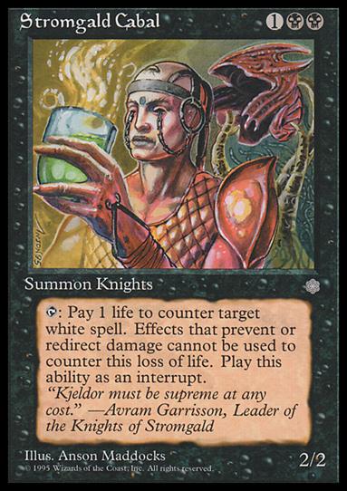Magic the Gathering: Ice Age (Base Set) card 166 Stromgald Cabal
