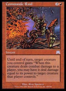 Magic the Gathering: Onslaught (Base Set) card 195 Commando Raid