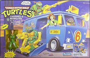 Teenage Mutant Ninja Turtles (1988) Vehicles and Playsets figure 44 Channel 6 Newsvan