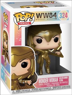 POP! Heroes figure 324 Wonder Woman Golden Armor Flying