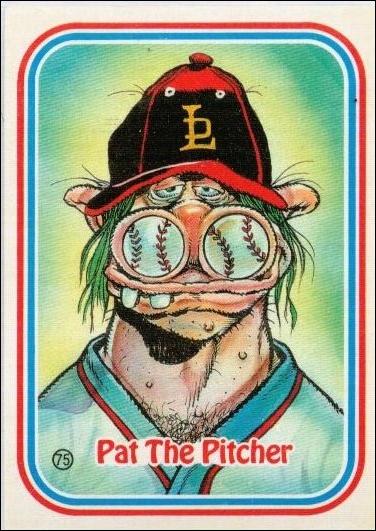 Awsome! All-Stars (Base Set) card 75-B Pat The Pitcher / Puzzle Back