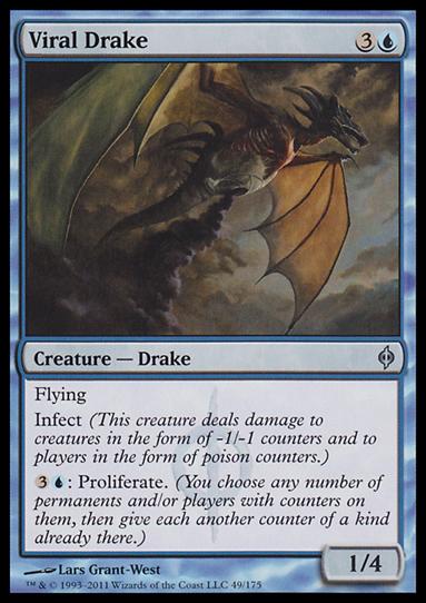 Magic the Gathering: New Phyrexia card 49 Viral Drake