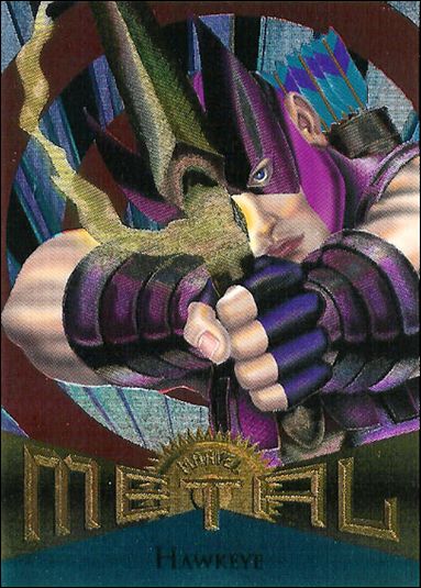 Marvel Metal (Base Set) card 22 Hawkeye