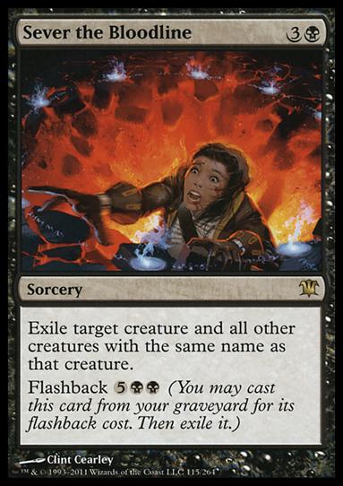 Magic the Gathering: Innistrad (Base Set) card 115 Sever the Bloodline