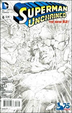 Superman Unchained issue 6-L Jim Lee 1:300 Sketch Cover