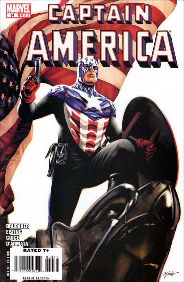 Captain America (2005) issue 34-B Steve Epting Cover