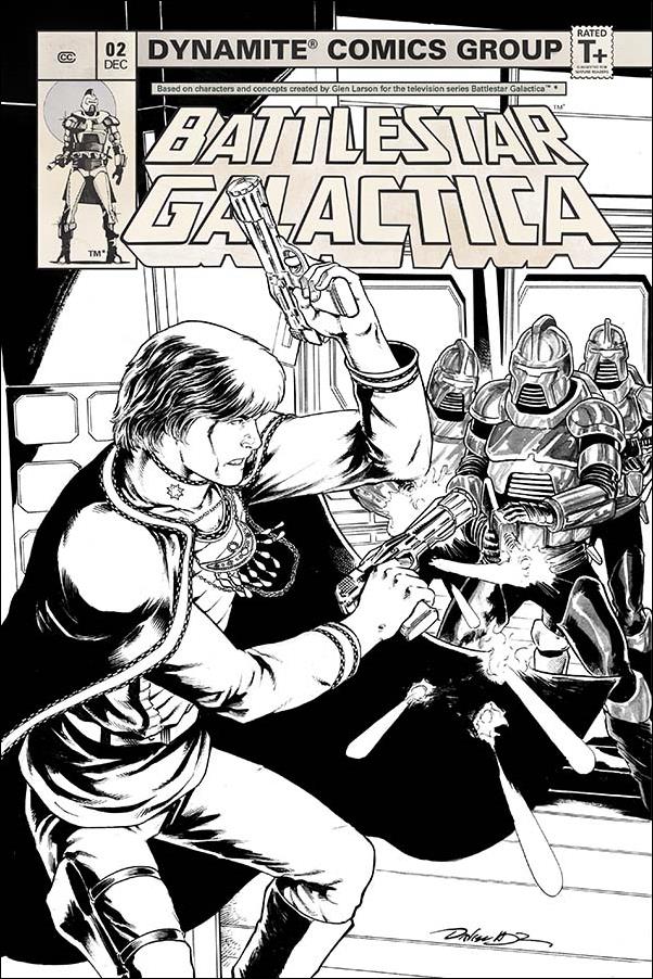 Battlestar Galactica (Classic) (2018) issue 2-D Daniel HDR 1:20 Black & White Cover