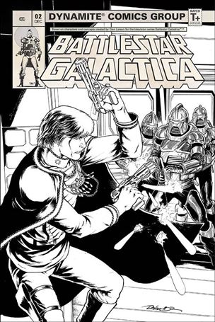 Battlestar Galactica (Classic) (2018) issue 2-D Daniel HDR 1:20 Black & White Cover
