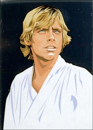 Star Wars Galaxy: Series 5 (Foil Subset) card 8 Luke Skywalker Silver Foil
