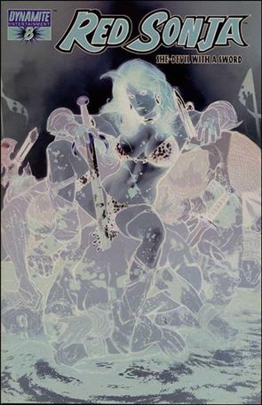 Red Sonja (2005) issue 8-E Adam Hughes 1:25 Negative Cover