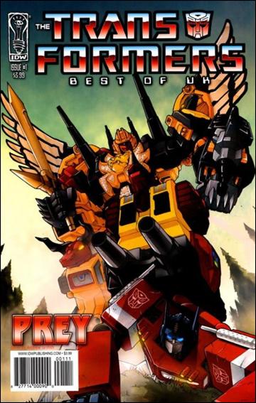Transformers: Best of UK: Prey issue 1 Andrew Griffith Cover