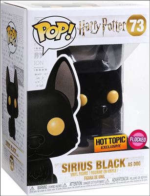 POP! Harry Potter figure 73-B Sirius Black As Dog (Flocked) Hot Topic Exclusive