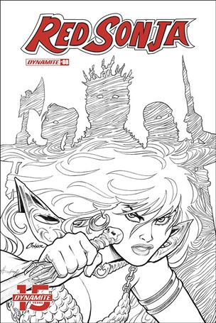 Red Sonja (2019) issue 8-J Amanda Conner 1:20 Black & White Cover
