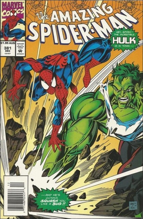 Amazing Spider-Man (1963) issue 381-B Australian Price Cover