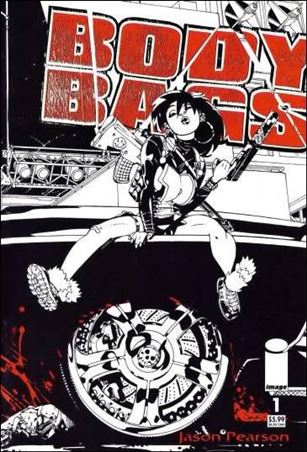 Body Bags: 3 The Hard Way issue 1-B Black, White & Red Cover