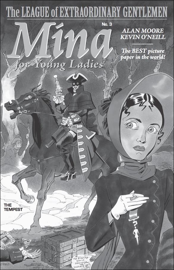 League of Extraordinary Gentlemen: The Tempest issue 3-B 1:25 Black & White Cover
