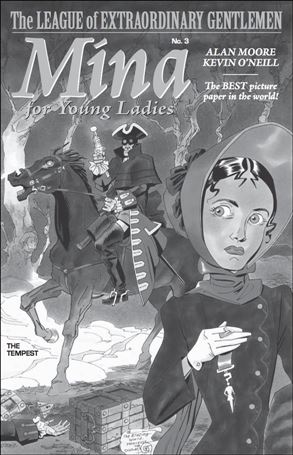 League of Extraordinary Gentlemen: The Tempest issue 3-B 1:25 Black & White Cover