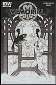 Memorial issue 3-B Michael WM Kaluta 1:10 Black & White Cover