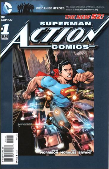 Action Comics (2011) issue 1-H Rags Morales "Blue" Cover