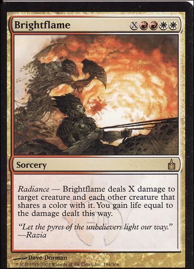 Magic the Gathering: Ravnica (Base Set)  card 194 Brightflame
