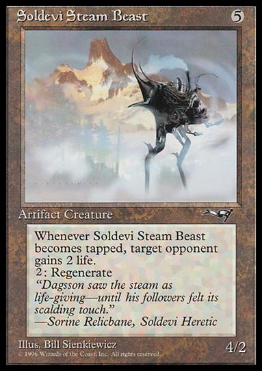 Magic the Gathering: Alliances (Base Set) card 133 Soldevi Steam Beast