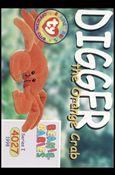 Beanie Babies Series 1 (Base Set) card 68 Digger the Orange Crab