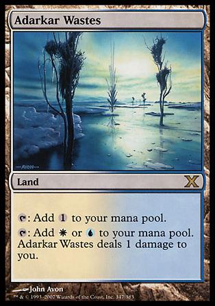 Magic the Gathering: 10th Edition (Base Set) card 347 Adarkar Wastes