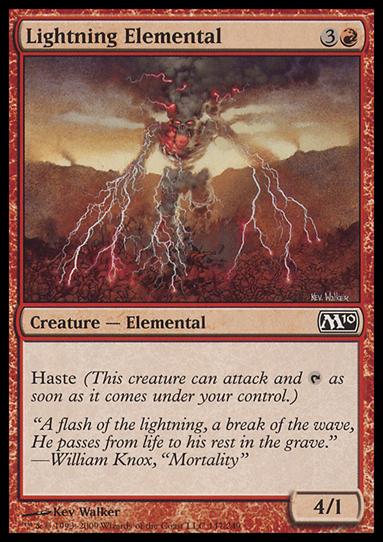 Magic the Gathering: 2010 Core Set (Base Set) card 147 Lightning Elemental