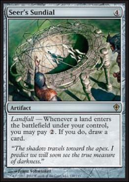 Magic the Gathering: Worldwake (Base Set) card 130 Seer's Sundial