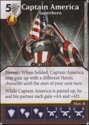 Marvel Dice Masters Uncanny X-Men  card 100 Captain America: Superhero 