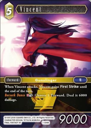 Final Fantasy Trading Card Game: Opus I (Base Set) card 094R Vincent