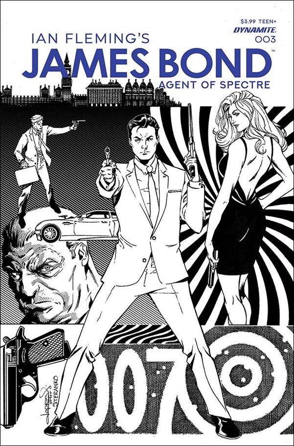 James Bond: Agent of Spectre issue 3-F Aaron Lopresti 1:20 Black & White Cover