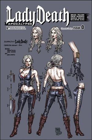 Lady Death: Apocalypse issue 0-G Character Design Cover
