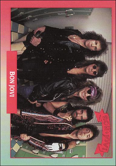 Rock Cards (Base Set) card 190 Bon Jovi