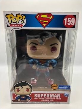 POP! Heroes figure 159-D Classic Superman (10 inch "Red Eyes" Exclusive)