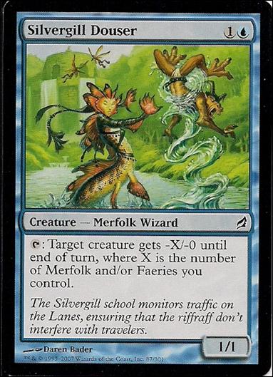 Magic the Gathering: Lorwyn (Base Set) card 87 Silvergill Douser