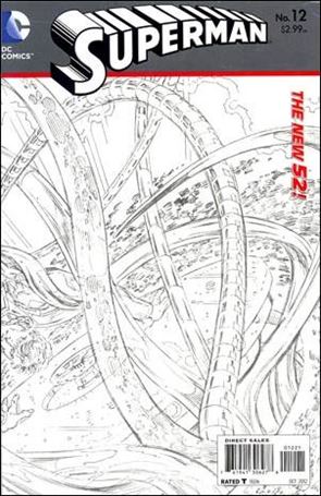 Superman (2011) issue 12-B Wraparound 1:25 Sketch Cover
