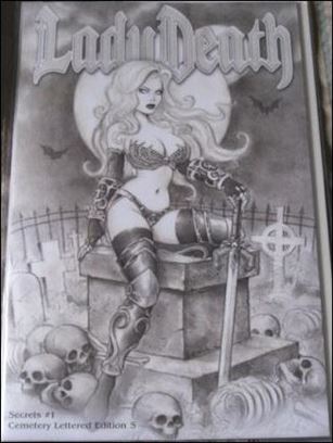 Lady Death: Secrets issue 1-HQ Cemetary Lettered Edition 1/26