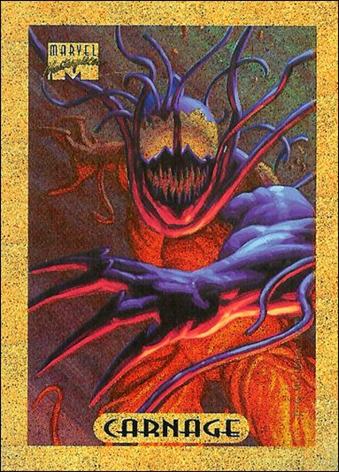 1994 Marvel Masterpieces (Holofoil Subset) card 2-B Carnage (Bronze Foil)