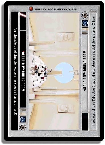 Star Wars: Cloud City Limited (Base Set) card 78 Cloud City: Dining Room