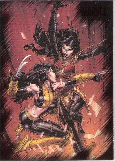Marvel Heroes and Villains (Base Set) card 48 X-23 vs Lady Deathstrike