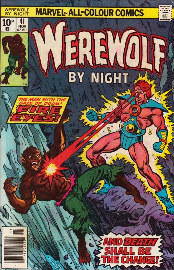 Werewolf by Night (1972) issue 41-B UK Price Cover
