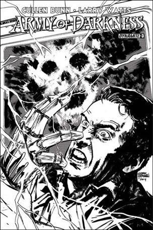 Army of Darkness (2014) issue 3-D Gabriel Hardman 1:10 Black & White Cover