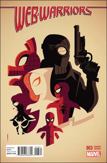 Web Warriors issue 3-B Tom Whalen 1:25 Cover